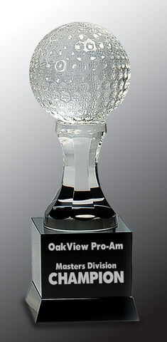 Crystal Golf Trophy - AwardsPlusGI