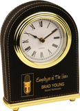 Small Leatherette Desk Clock - AwardsPlusGI