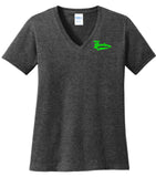 Ladies Port & Company® Cotton V-Neck Tee - Bat Busters