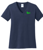 Ladies Port & Company® Cotton V-Neck Tee - Bat Busters