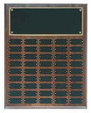 Solid Walnut Standard Perpetual Plaque - AwardsPlusGI