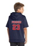 Sport-Tek® Youth & ADULT Sport-Wick® Fleece Short Sleeve Hooded Pullover - AwardsPlusGI
