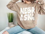 NEBRASKA Grunge: T-shirt or Crewneck Sweatshirt *choose your color*
