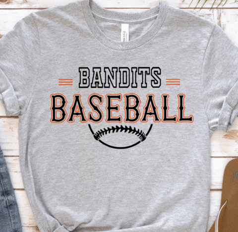 Bandits Baseball Tee: Gildan *Youth & Adult*