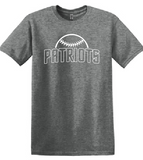 Gildan Softstyle t-shirt white Patriots logo unisex sizing