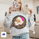 Retro Santa: T-shirt or Crewneck Sweatshirt *choose your color*