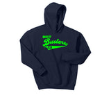Youth Heavy Blend Hooded Sweatshirt with Logo - Bat Busters