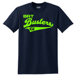 Short Sleeve Tee with Script Logo - Bat Busters