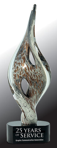 Art Glass Twist Spire - AwardsPlusGI