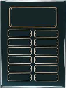 Gloss Black Perpetual Plaque - AwardsPlusGI