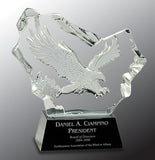 Crystal Carved Eagle - AwardsPlusGI