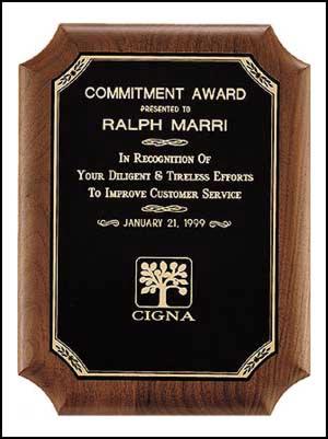 Notched Corner Plaque - AwardsPlusGI