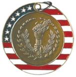 Stars & Stripes Style Medal - AwardsPlusGI