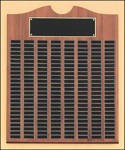 Solid Walnut Extra Large Perpetual Plaque - AwardsPlusGI